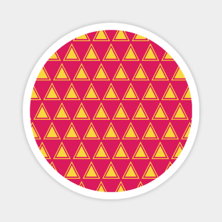 Pink and Yellow Triangle Seamless Pattern 010#001 Magnet